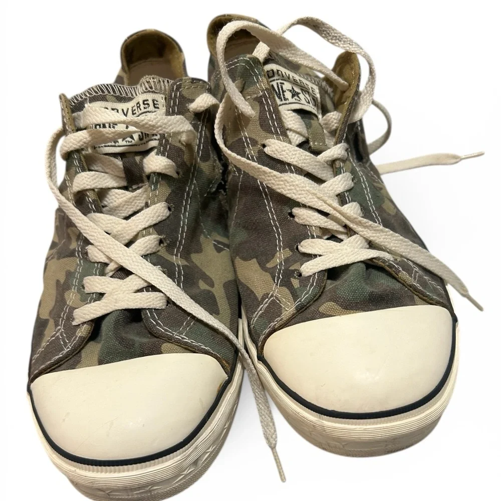 Converse Green Camouflage Sneakers - Picture 3 of 8